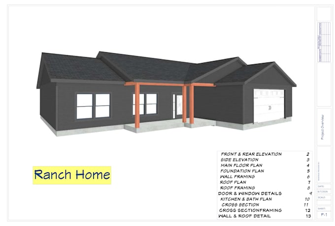 draw architectural floor plans and construction documents